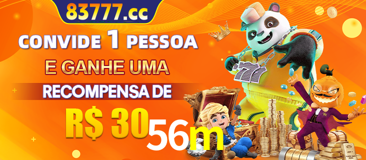 Banner institucional da 56m sobre parceria de marcas e criação de uma marca de excelência, apresentando os mascotes de jogos populares como o Fortune Tiger.