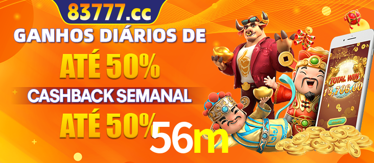 Anúncio de um membro ganhador do cassino 56m que ganhou R$2.193.486,00 jogando o slot PG Fortune Tiger, com os mascotes do jogo comemorando o prêmio.