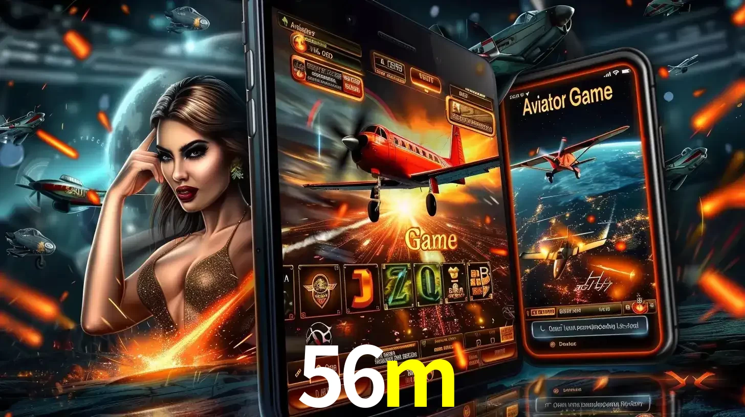 Mulher estilosa cercada por telas que exibem a jogabilidade do Aviator, capturando a intensidade e a estratégia deste popular crash game oferecido pelo 56m.